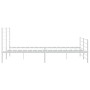 Estructura cama metal con cabecero y estribo blanco 200x200 cm de vidaXL, Camas y somieres - Ref: Foro24-352393, Precio: 125,...