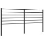 Cabecero de metal negro 193 cm de vidaXL, Cabeceros y pies de cama - Ref: Foro24-352356, Precio: 35,40 €, Descuento: %