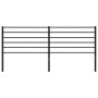 Cabecero de metal negro 193 cm de vidaXL, Cabeceros y pies de cama - Ref: Foro24-352356, Precio: 35,40 €, Descuento: %