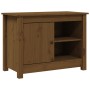 Mueble de TV madera maciza de pino marrón miel 70x36,5x52 cm en Muebles TV | Comprar online en Foru.es