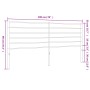 Cabecero de metal negro 193 cm de vidaXL, Cabeceros y pies de cama - Ref: Foro24-352356, Precio: 35,40 €, Descuento: %