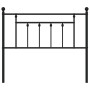 Cabecero de metal negro 107 cm de vidaXL, Cabeceros y pies de cama - Ref: Foro24-353567, Precio: 33,00 €, Descuento: %