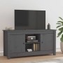 Mueble de TV de madera maciza de pino gris 103x36,5x52 cm en Muebles TV | Comprar online en Foru.es
