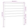 Cabecero de metal negro 90 cm de vidaXL, Cabeceros y pies de cama - Ref: Foro24-352347, Precio: 24,70 €, Descuento: %
