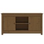 Mueble de TV madera maciza de pino marrón miel 103x36,5x52 cm en Muebles TV | Comprar online en Foru.es