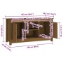 Mueble de TV madera maciza de pino marrón miel 103x36,5x52 cm en Muebles TV | Comprar online en Foru.es