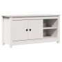 Mueble para TV de madera maciza de pino blanco 103x36,5x52 cm en Muebles TV | Comprar online en Foru.es
