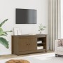 Mueble de TV madera maciza de pino marrón miel 103x36,5x52 cm en Muebles TV | Comprar online en Foru.es