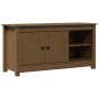 Mueble de TV madera maciza de pino marrón miel 103x36,5x52 cm en Muebles TV | Comprar online en Foru.es