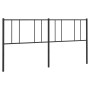 Cabecero de metal negro 180 cm de vidaXL, Cabeceros y pies de cama - Ref: Foro24-352516, Precio: 30,18 €, Descuento: %
