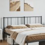 Cabecero de metal negro 180 cm de vidaXL, Cabeceros y pies de cama - Ref: Foro24-352516, Precio: 30,18 €, Descuento: %