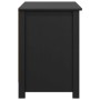Mueble de TV de madera maciza de pino negro 103x36,5x52 cm en Muebles TV | Comprar online en Foru.es