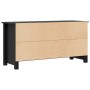 Mueble de TV de madera maciza de pino negro 103x36,5x52 cm en Muebles TV | Comprar online en Foru.es