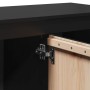 Mueble de TV de madera maciza de pino negro 103x36,5x52 cm en Muebles TV | Comprar online en Foru.es