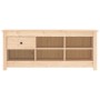 Mueble zapatero de madera maciza de pino 110x38x45,5 cm en Zapateros y organizadores de calzado | Comprar online en Foru.es