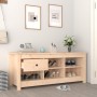 Mueble zapatero de madera maciza de pino 110x38x45,5 cm en Zapateros y organizadores de calzado | Comprar online en Foru.es