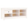 Armario zapatero de madera maciza de pino blanco 110x38x45,5 cm en Zapateros y organizadores de calzado | Comprar online en Foru