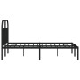 Estructura de cama con cabecero metal negro 140x200 cm de vidaXL, Camas y somieres - Ref: Foro24-353636, Precio: 144,40 €, De...