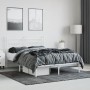 Estructura de cama con cabecero metal blanca 140x200 cm de vidaXL, Camas y somieres - Ref: Foro24-353587, Precio: 98,94 €, De...