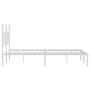 Estructura de cama con cabecero metal blanca 140x200 cm de vidaXL, Camas y somieres - Ref: Foro24-353587, Precio: 98,94 €, De...