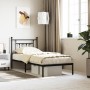 Estructura de cama con cabecero metal negro 90x200 cm de vidaXL, Camas y somieres - Ref: Foro24-353530, Precio: 72,43 €, Desc...