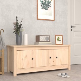 Mueble zapatero de madera maciza de pino 110x38x45,5 cm en Zapateros y organizadores de calzado | Comprar online en Foru.es