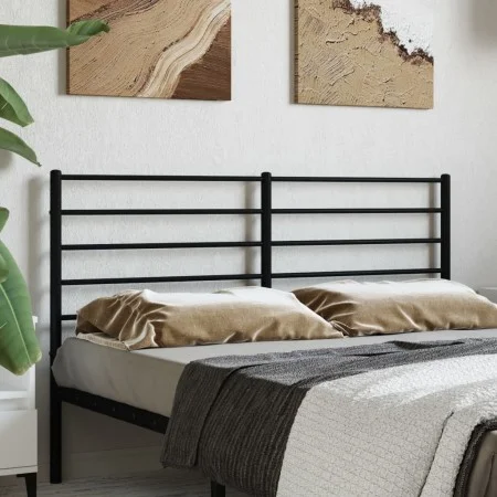 Kopfteil aus schwarzem Metall, 160 cm von vidaXL, Kopf- und Fußteile - Ref: Foro24-352354, Preis: 29,67 €, Rabatt: %