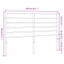 Cabecero de metal negro 160 cm de vidaXL, Cabeceros y pies de cama - Ref: Foro24-352354, Precio: 30,47 €, Descuento: %