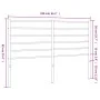 Kopfteil aus schwarzem Metall, 160 cm von vidaXL, Kopf- und Fußteile - Ref: Foro24-352354, Preis: 29,67 €, Rabatt: %