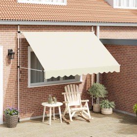 Toldo retráctil de operación manual 300 cm crema en Toldos | Comprar online en Foru.es