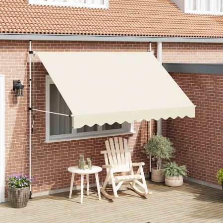 Toldo retráctil de operación manual 300 cm crema en Toldos | Comprar online en Foru.es