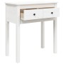 Mesa consola de madera maciza de pino blanco 70x35x75 cm en Mesas auxiliares | Comprar online en Foru.es