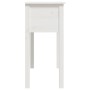 Mesa consola de madera maciza de pino blanco 70x35x75 cm en Mesas auxiliares | Comprar online en Foru.es