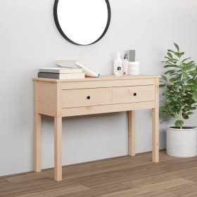 Mesa consola madera maciza de pino 100x35x75 cm en Mesas auxiliares | Comprar online en Foru.es