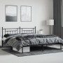 Estructura de cama con cabecero metal negro 193x203 cm de vidaXL, Camas y somieres - Ref: Foro24-353543, Precio: 108,20 €, De...