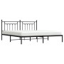Estructura de cama con cabecero metal negro 193x203 cm de vidaXL, Camas y somieres - Ref: Foro24-353543, Precio: 108,20 €, De...