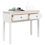 Mesa consola de madera maciza de pino blanco 100x35x75 cm en Mesas auxiliares | Comprar online en Foru.es