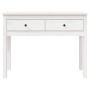 Mesa consola de madera maciza de pino blanco 100x35x75 cm en Mesas auxiliares | Comprar online en Foru.es