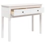 Mesa consola de madera maciza de pino blanco 100x35x75 cm en Mesas auxiliares | Comprar online en Foru.es