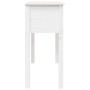 Mesa consola de madera maciza de pino blanco 100x35x75 cm en Mesas auxiliares | Comprar online en Foru.es