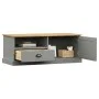 Mueble para TV VIGO madera maciza de pino gris 106x40x40 cm de vidaXL, Muebles TV - Ref: Foro24-353177, Precio: 80,91 €, Desc...
