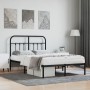 Estructura de cama con cabecero metal negro 120x190 cm de vidaXL, Camas y somieres - Ref: Foro24-352575, Precio: 108,84 €, De...