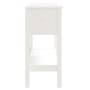 Mesa consola de madera maciza de pino blanco 75x35x75 cm en Mesas auxiliares | Comprar online en Foru.es