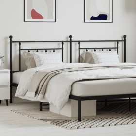 Cabecero de metal negro 193 cm de vidaXL, Cabeceros y pies de cama - Ref: Foro24-353574, Precio: 47,82 €, Descuento: %