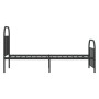 Estructura de cama con cabecero y estribo metal negro 90x200 cm de vidaXL, Camas y somieres - Ref: Foro24-353646, Precio: 103...