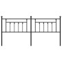 Cabecero de metal negro 193 cm de vidaXL, Cabeceros y pies de cama - Ref: Foro24-353574, Precio: 47,82 €, Descuento: %