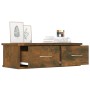 Armario de pared contrachapado roble ahumado 60x26x18,5 cm en Estanterías | Comprar online en Foru.es