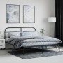 Estructura de cama con cabecero metal negro 160x200 cm de vidaXL, Camas y somieres - Ref: Foro24-353638, Precio: 152,41 €, De...