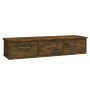 Armario pared madera contrachapada roble ahumado 88x26x18,5 cm en Estanterías | Comprar online en Foru.es