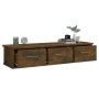 Armario pared madera contrachapada roble ahumado 88x26x18,5 cm en Estanterías | Comprar online en Foru.es